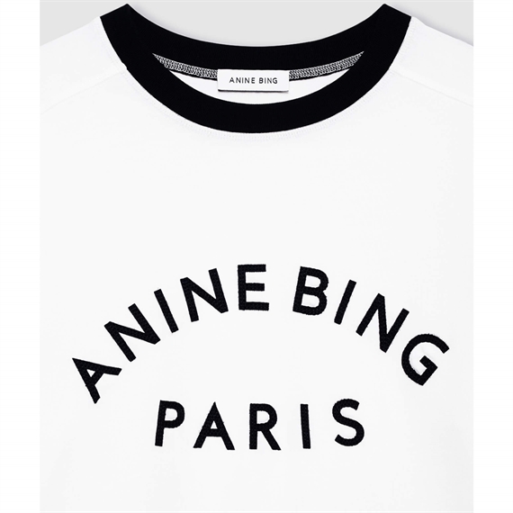 Anine Bing Jaylin T-shirt, Ivory 